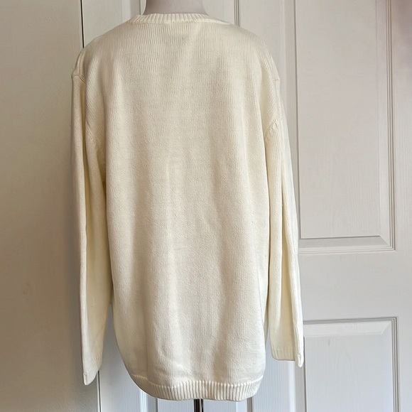 Millers Classic Wear Cherry Sweater Cream and Red Womens Sz 18 - Picture 5 of 13